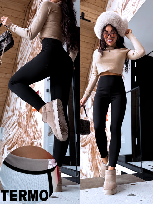 TERMO legingai "ABSOLUT PUSH-UP" 3351 - JUODI